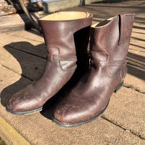 Frye Brown Lindsay Plate Boots/Booties Size 7